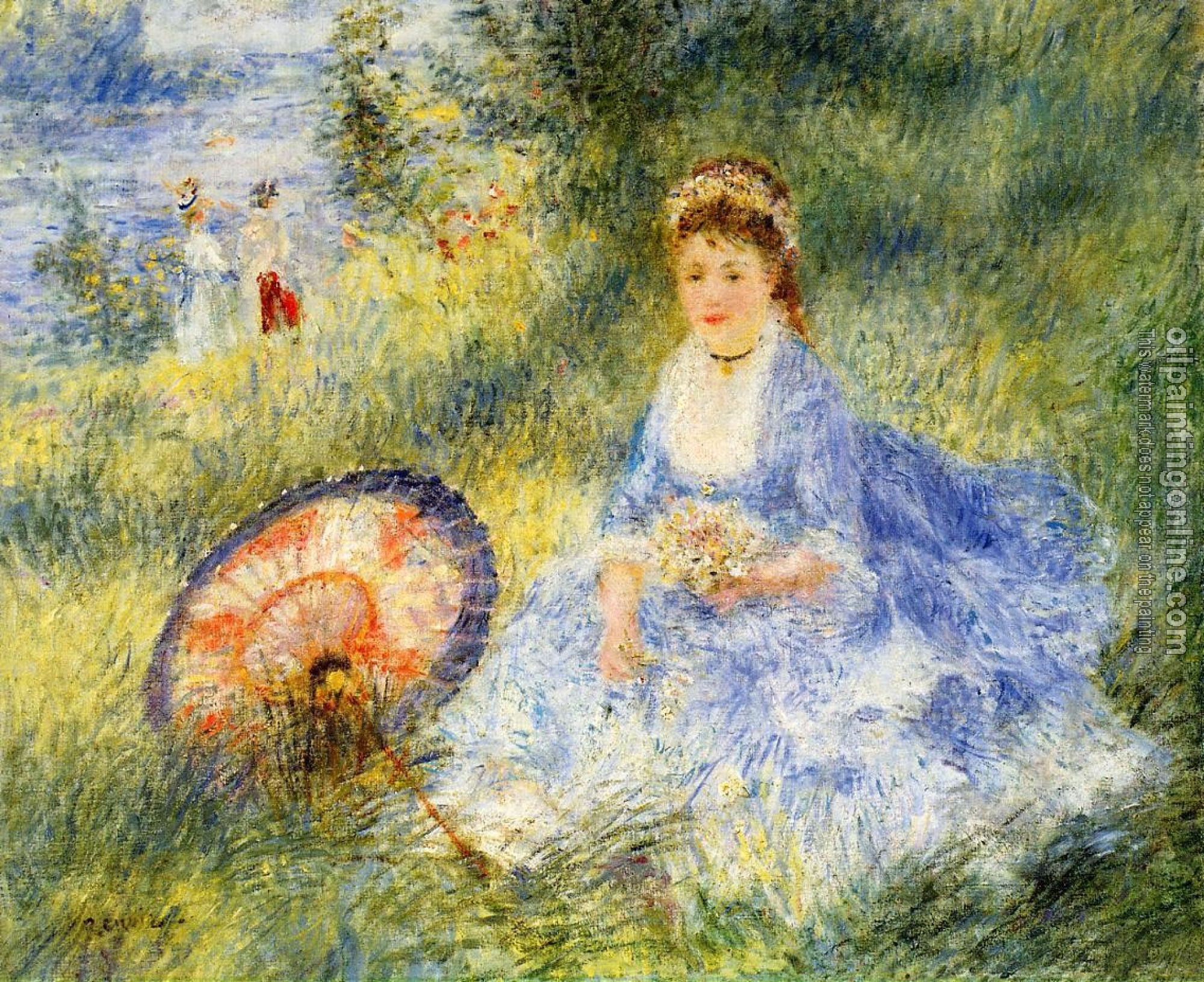 Renoir, Pierre Auguste - Young Woman with a Japanese Umbrella